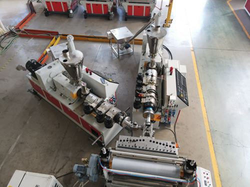 PVC And ASA Roof Tile Extrusion Line